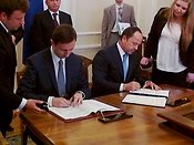 Podpisanie Umowy o zabezpieczeniu społecznym pomiędzy Rzecząpospolitą Polską a Ukrainą/fot. J.Sejmej